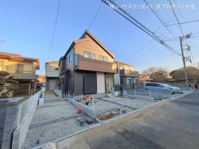 千葉県船橋市習志野台５丁目の新築戸建て外構写真 2026年2月4日撮影