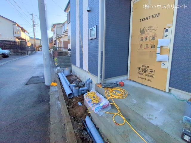 千葉県船橋市丸山３丁目の新築戸建て外構写真 2025年12月14日撮影