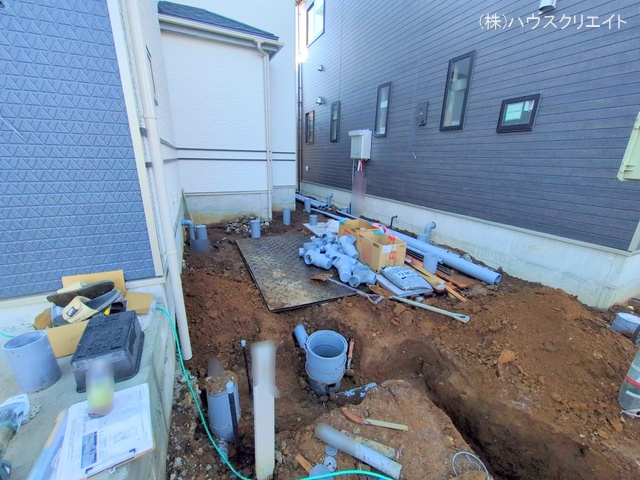 千葉県船橋市丸山３丁目の新築戸建て外構写真 2025年12月14日撮影