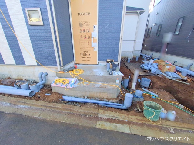 千葉県船橋市丸山３丁目の新築戸建て外構写真 2025年12月14日撮影