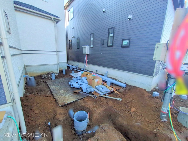 千葉県船橋市丸山３丁目の新築戸建て外構写真 2025年12月14日撮影