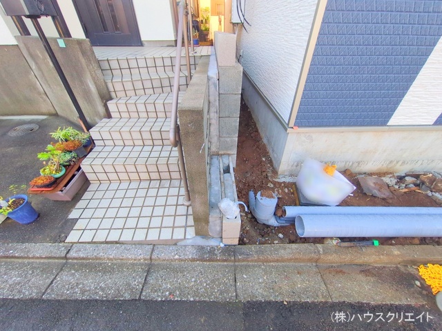 千葉県船橋市丸山３丁目の新築戸建て外構写真 2025年12月14日撮影