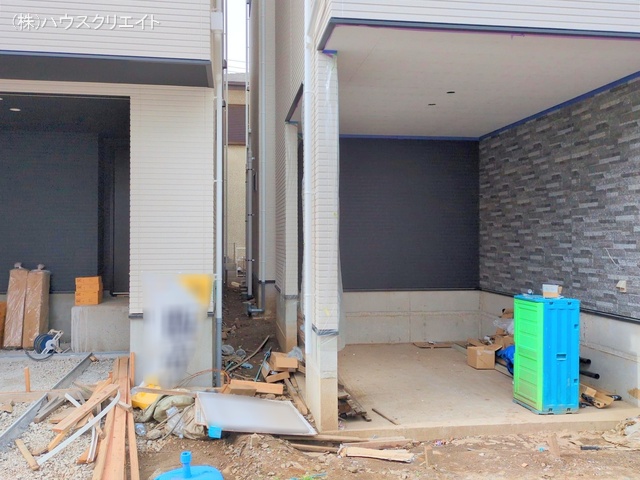 千葉県船橋市前原西1丁目の新築戸建て外構写真 2025年11月4日撮影