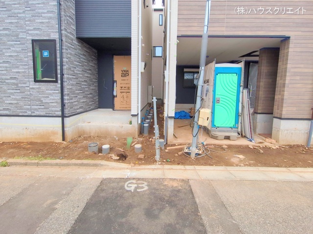 千葉県船橋市前原西1丁目の新築戸建て外構写真 2025年11月4日撮影