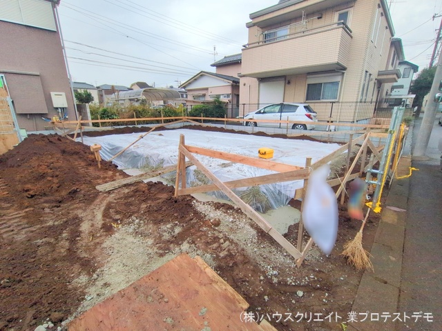千葉県鎌ケ谷市北中沢２丁目の新築戸建て基礎写真 2025年11月5日撮影