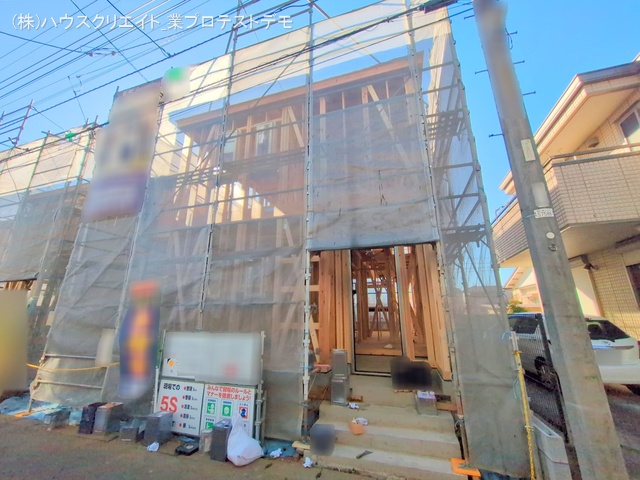 千葉県鎌ケ谷市北中沢２丁目の新築戸建て上棟写真 2025年12月11日撮影