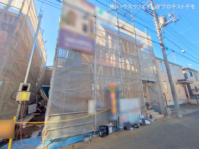 千葉県鎌ケ谷市北中沢２丁目の新築戸建て上棟写真 2025年12月11日撮影