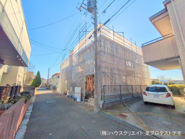 千葉県鎌ケ谷市北中沢２丁目の新築戸建て上棟写真 2025年12月11日撮影