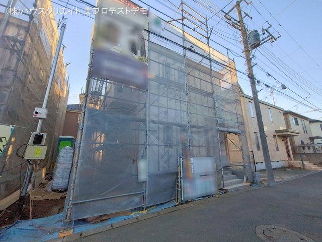 千葉県鎌ケ谷市北中沢２丁目の新築戸建てシート写真 2026年1月5日撮影