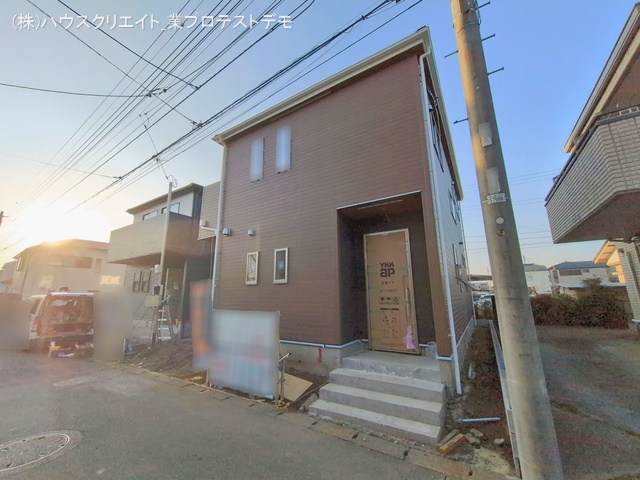 千葉県鎌ケ谷市北中沢２丁目の新築戸建て外構写真 2026年1月19日撮影