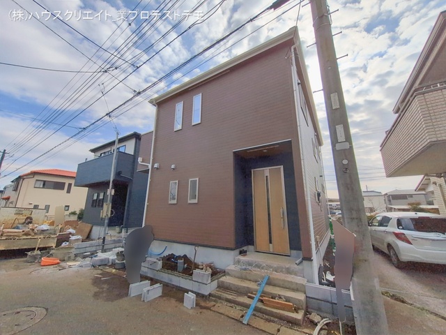 千葉県鎌ケ谷市北中沢２丁目の新築戸建て外構写真 2026年2月11日撮影