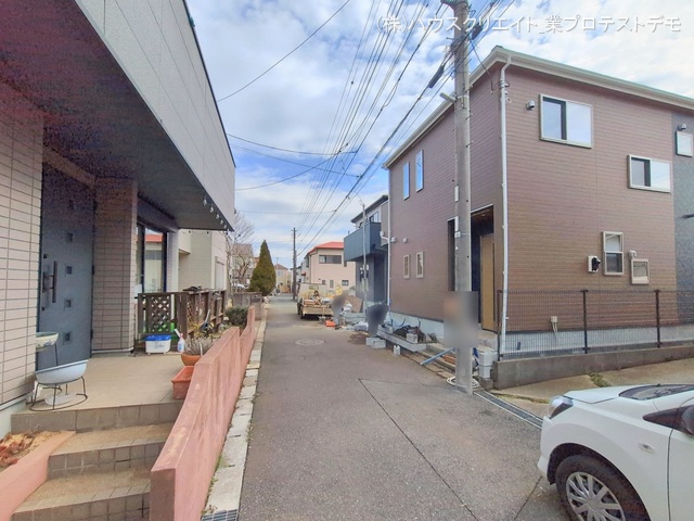 千葉県鎌ケ谷市北中沢２丁目の新築戸建て外構写真 2026年2月11日撮影