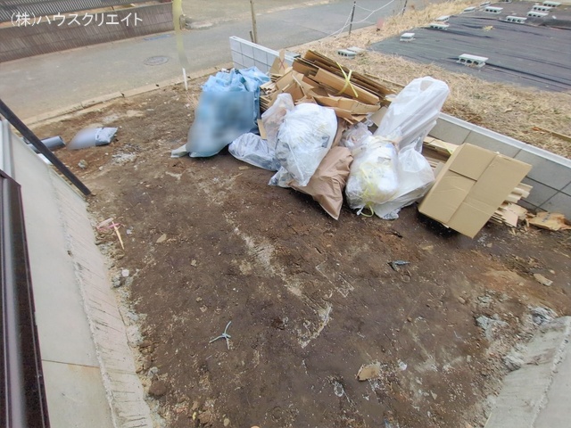 千葉県鎌ケ谷市北中沢２丁目の新築戸建て外構写真 2026年1月20日撮影