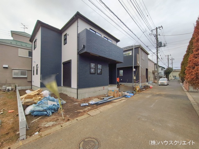 千葉県鎌ケ谷市北中沢２丁目の新築戸建て外構写真 2026年1月20日撮影