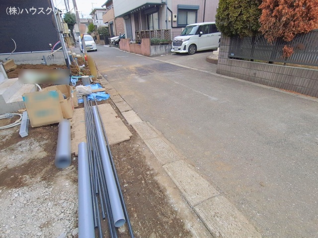 千葉県鎌ケ谷市北中沢２丁目の新築戸建て外構写真 2026年1月20日撮影