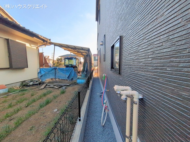 千葉県柏市大井の新築戸建て外構写真 2026年2月3日撮影