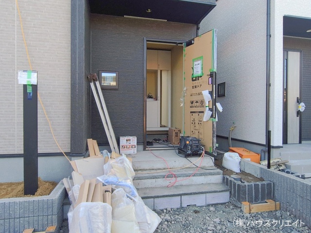 千葉県柏市大井の新築戸建て外構写真 2026年2月3日撮影