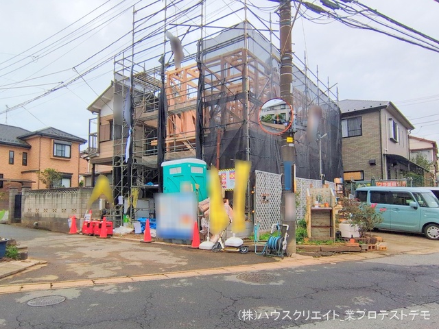 千葉県柏市しいの木台４丁目の新築戸建て上棟写真 2025年10月21日撮影