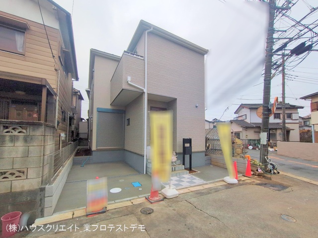 千葉県柏市しいの木台４丁目の新築戸建て外構写真 2025年12月23日撮影