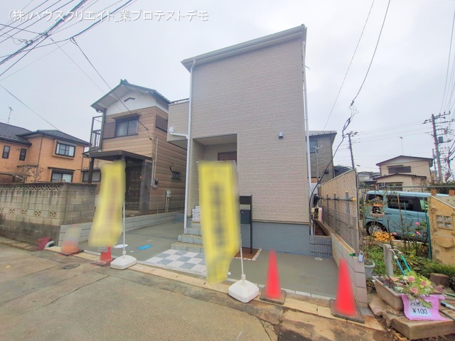 千葉県柏市しいの木台４丁目の新築戸建て外構写真 2025年12月23日撮影