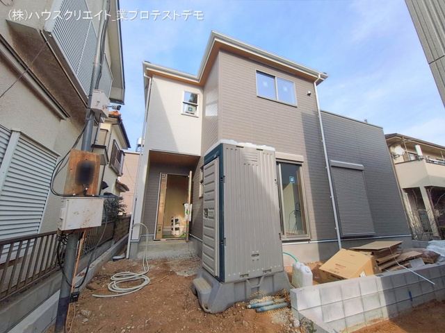 千葉県松戸市六高台２丁目の新築戸建て外構写真 2026年1月14日撮影