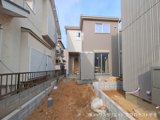 千葉県松戸市六高台２丁目の新築戸建て外構写真 2026年1月14日撮影