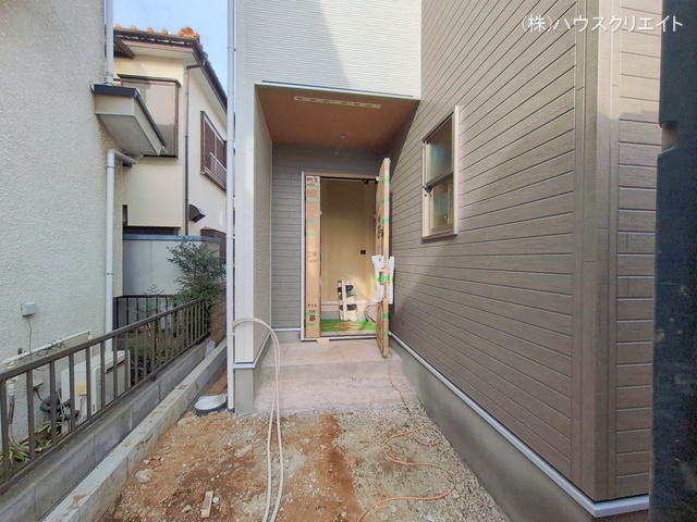 千葉県松戸市六高台２丁目の新築戸建て外構写真 2026年1月14日撮影