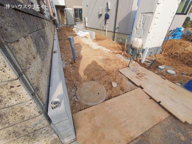 千葉県松戸市六高台２丁目の新築戸建て外構写真 2026年1月14日撮影