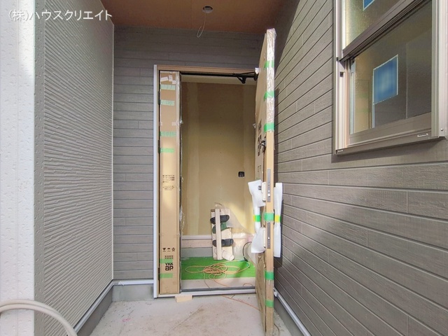 千葉県松戸市六高台２丁目の新築戸建て外構写真 2026年1月14日撮影