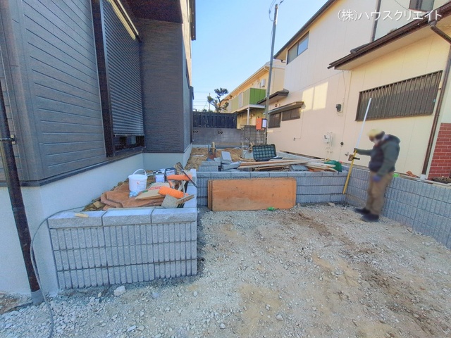 千葉県柏市布施の新築戸建て外構写真 2026年1月21日撮影