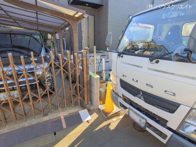 千葉県柏市布施の新築戸建て外構写真 2026年1月21日撮影