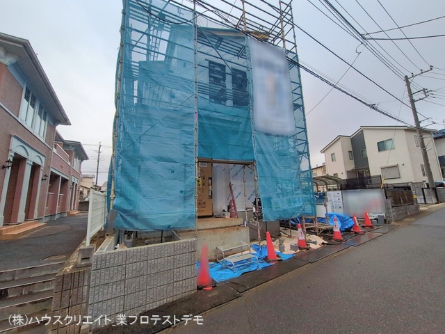 千葉県松戸市小金きよしケ丘４丁目の新築戸建てシート写真 2026年1月6日撮影