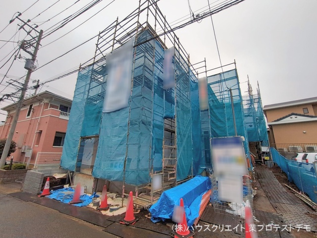 千葉県松戸市小金きよしケ丘４丁目の新築戸建てシート写真 2026年1月6日撮影