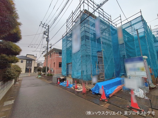 千葉県松戸市小金きよしケ丘４丁目の新築戸建てシート写真 2026年1月6日撮影