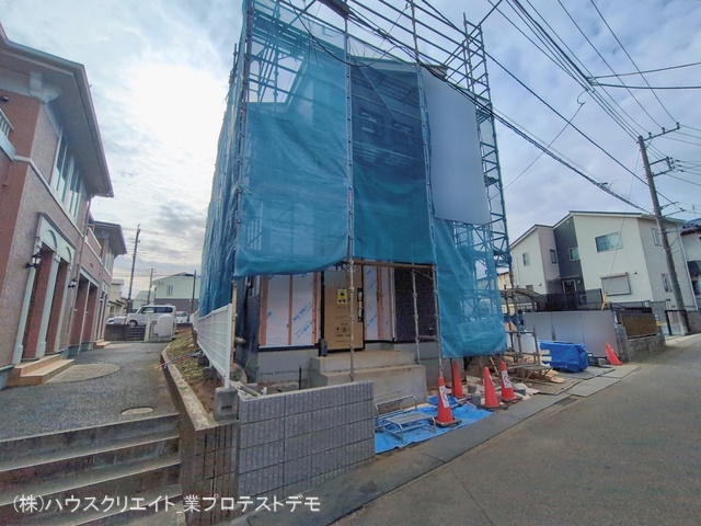 千葉県松戸市小金きよしケ丘４丁目の新築戸建てシート写真 2026年1月27日撮影