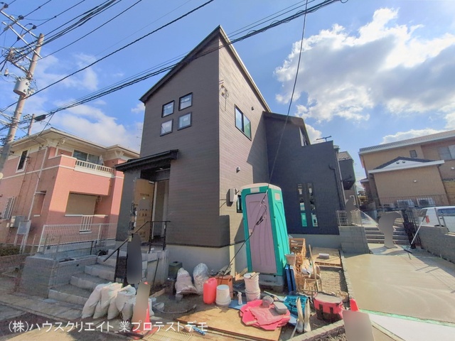 千葉県松戸市小金きよしケ丘４丁目の新築戸建て外構写真 2026年2月17日撮影
