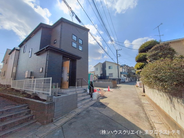 千葉県松戸市小金きよしケ丘４丁目の新築戸建て外構写真 2026年2月17日撮影