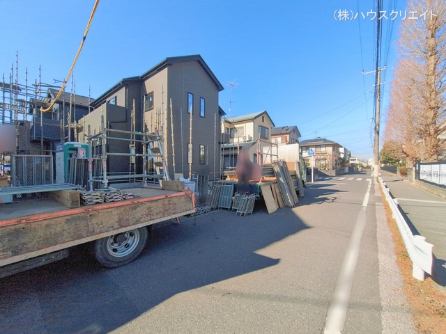 千葉県流山市東初石２丁目の新築戸建て外構写真 2026年1月12日撮影