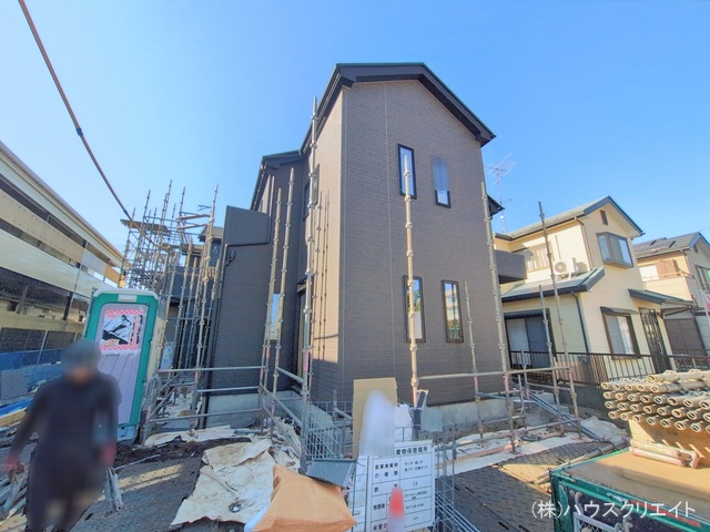 千葉県流山市東初石２丁目の新築戸建て外構写真 2026年1月12日撮影