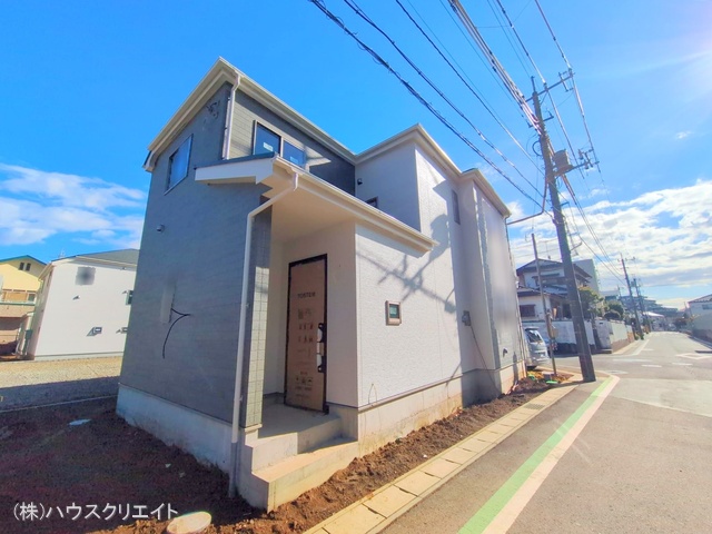 千葉県松戸市六高台3丁目の新築戸建て外構写真 2025年12月21日撮影