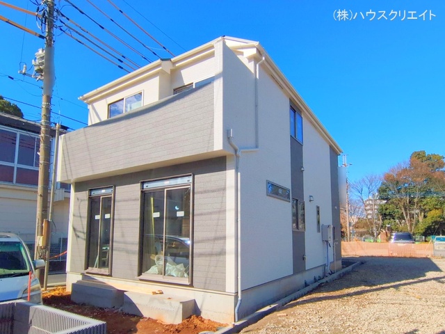 千葉県松戸市六高台3丁目の新築戸建て外構写真 2025年12月21日撮影