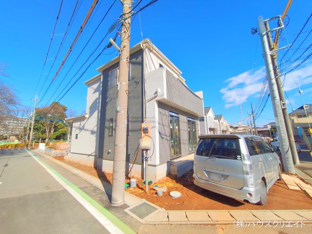 千葉県松戸市六高台3丁目の新築戸建て外構写真 2025年12月21日撮影