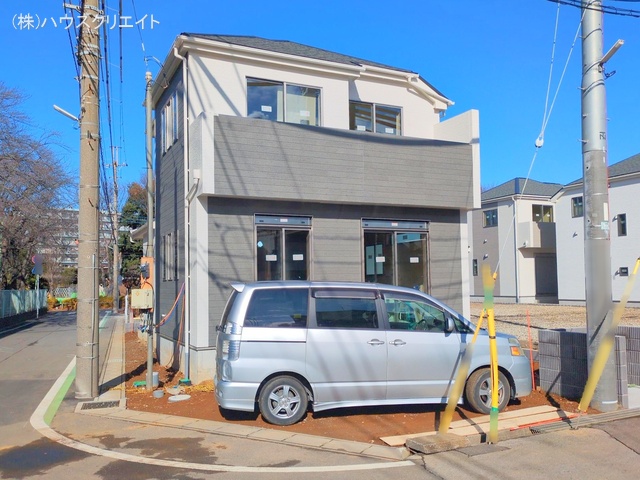 千葉県松戸市六高台3丁目の新築戸建て外構写真 2025年12月21日撮影