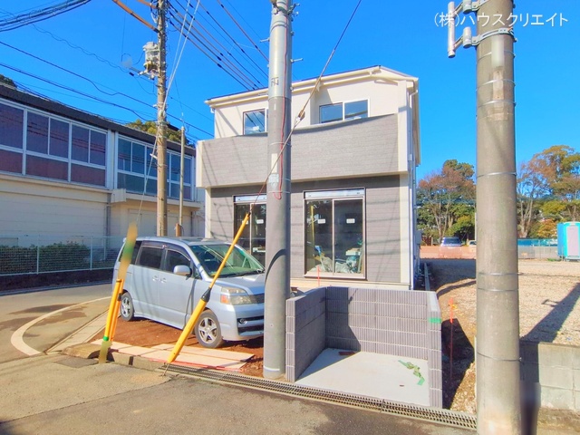 千葉県松戸市六高台3丁目の新築戸建て外構写真 2025年12月21日撮影