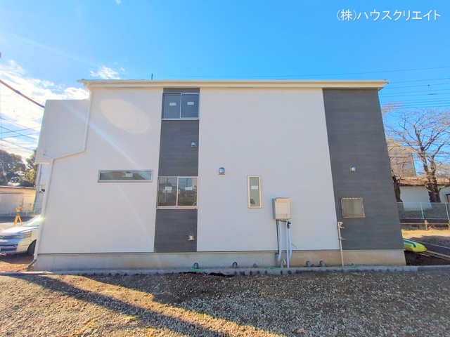 千葉県松戸市六高台3丁目の新築戸建て外構写真 2025年12月21日撮影