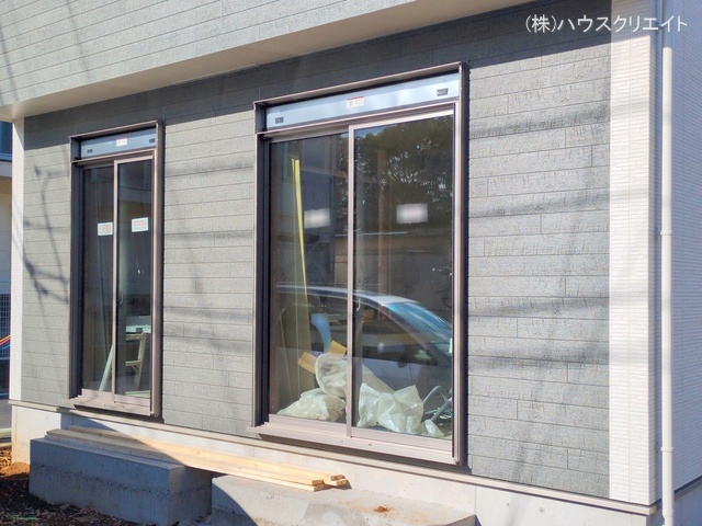 千葉県松戸市六高台3丁目の新築戸建て外構写真 2025年12月21日撮影