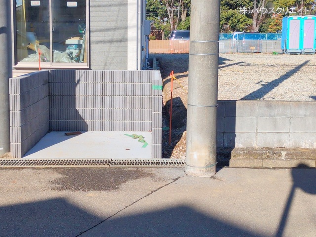 千葉県松戸市六高台3丁目の新築戸建て外構写真 2025年12月21日撮影