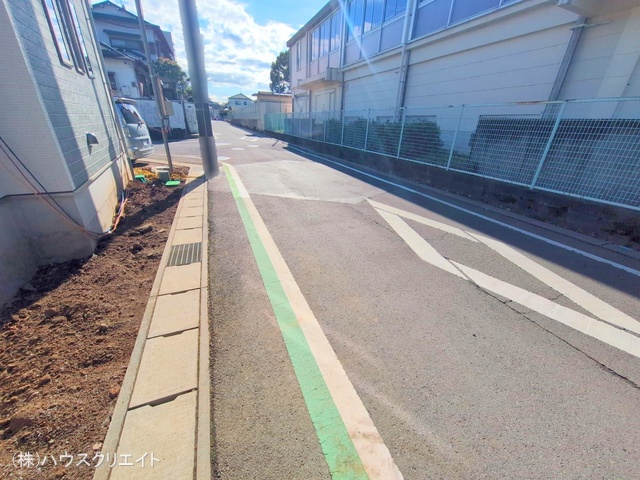 千葉県松戸市六高台3丁目の新築戸建て外構写真 2025年12月21日撮影