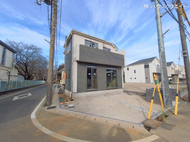 千葉県松戸市六高台3丁目の新築戸建て外構写真 2026年1月14日撮影