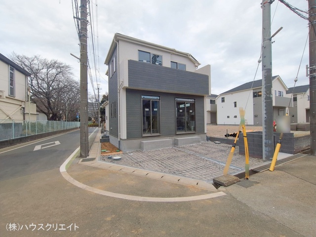 千葉県松戸市六高台3丁目の新築戸建て外構写真 2026年1月20日撮影
